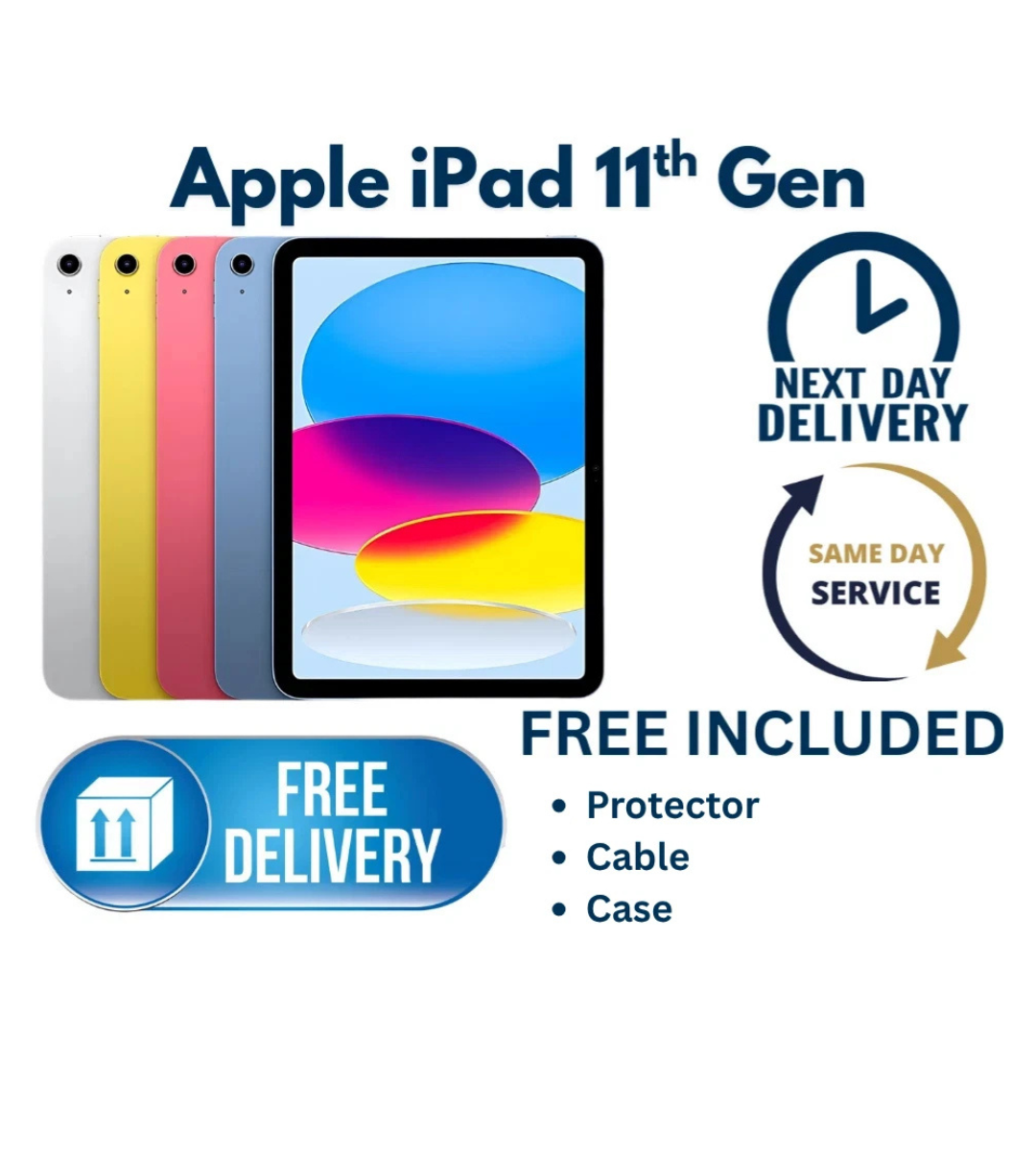 Apple iPad 11th Generation 2025 11" Wi-Fi only A16-128GB - All Colour Pristine