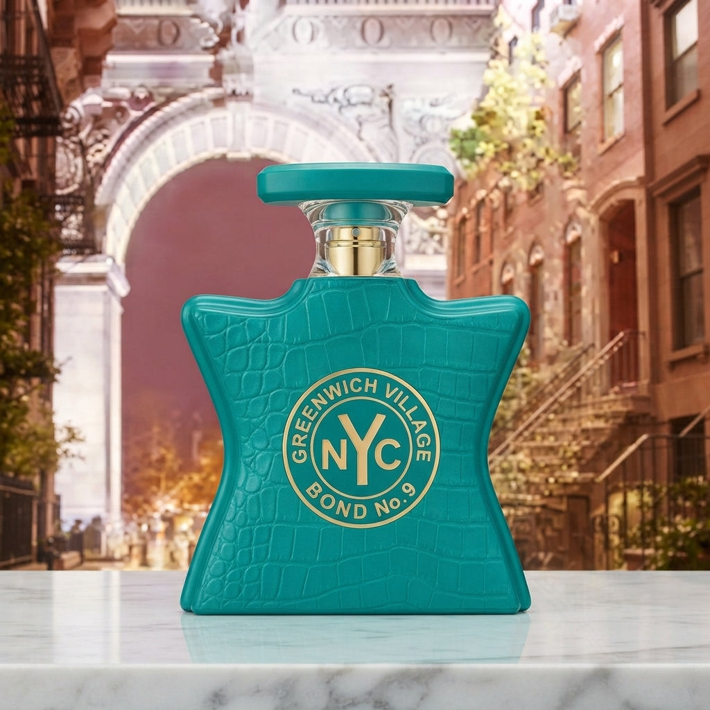 Bond No. 9 Greenwich Village, Greenwich Village perfume, Bond No. 9 perfume, Greenwich Village EDP, Bond No. 9 Greenwich Village 100ml, 3.3 fl oz perfume, unisex fragrance, luxury perfume, designer fragrance, Eau de Parfum spray, Bond No. 9 fragrance