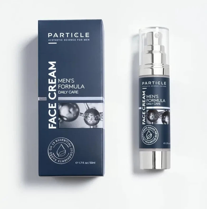 Particle Face Moisturizer for Men, Particle skincare, men's face moisturizer, 6 in 1 moisturizer for men, anti aging moisturizer for men, men's facial moisturizer, eye bag cream for men, men's skincare, age defying moisturizer, wrinkle cream for men, men's grooming, facial moisturizer, anti aging face cream